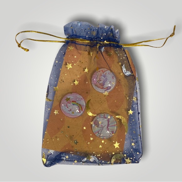 Set of 3 Unicorns Cabachon Magnets 1” Gift 🎁 𝑯𝒂𝒏𝒅𝒎𝒂𝒅𝒆 - Picture 15 of 15